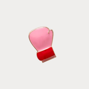 Bijou clip poing gant de boxe rose et rouge
