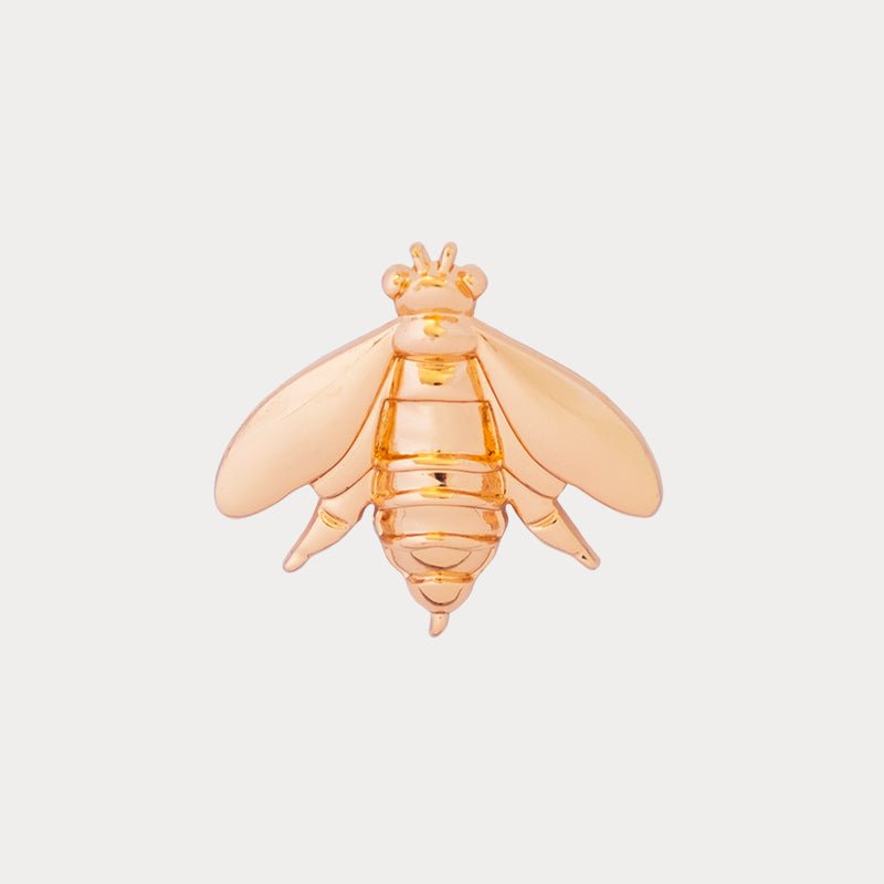 Bijou clip en forme d'abeille dorée