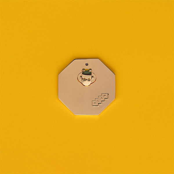 MEMPHIS GRENAT, clap bijoux octogonal couleur grenat, métal zamac