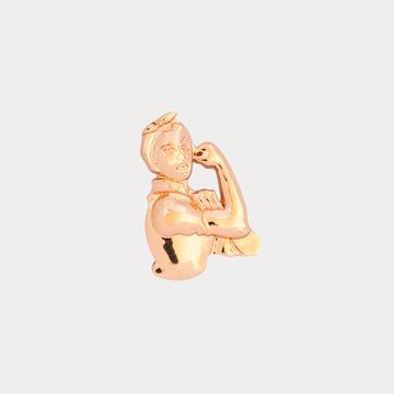 Bijou clip Rosie la riveteuse dorée