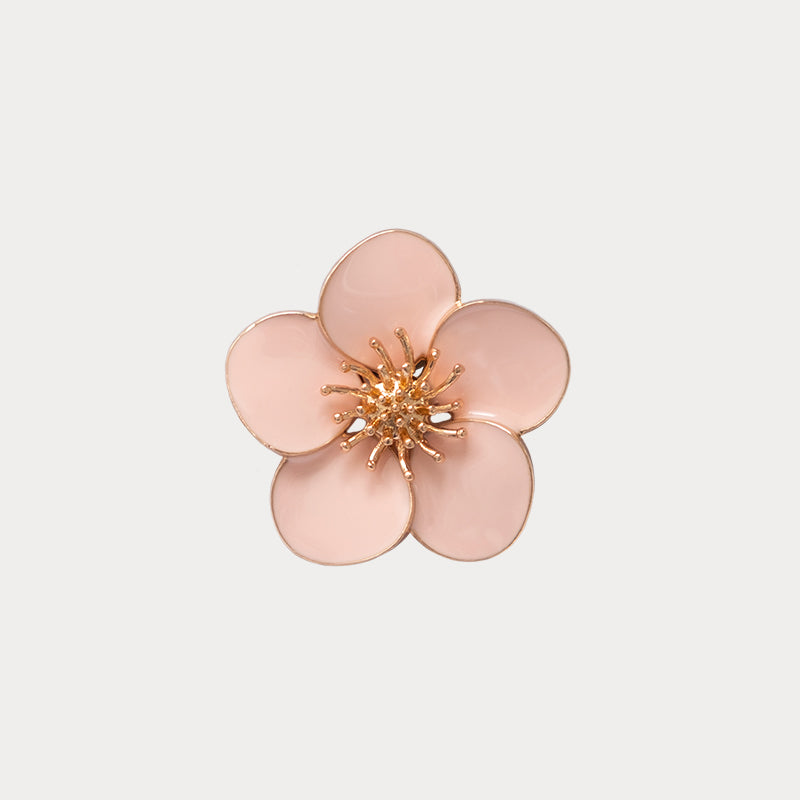 Bijou clip en forme de fleur de cerisier rose
